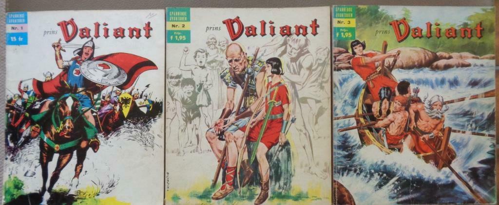 Prins Valiant - uitgave 1, 2 en 3 - 1e druk 1968, Enlèvement ou Envoi, Utilisé