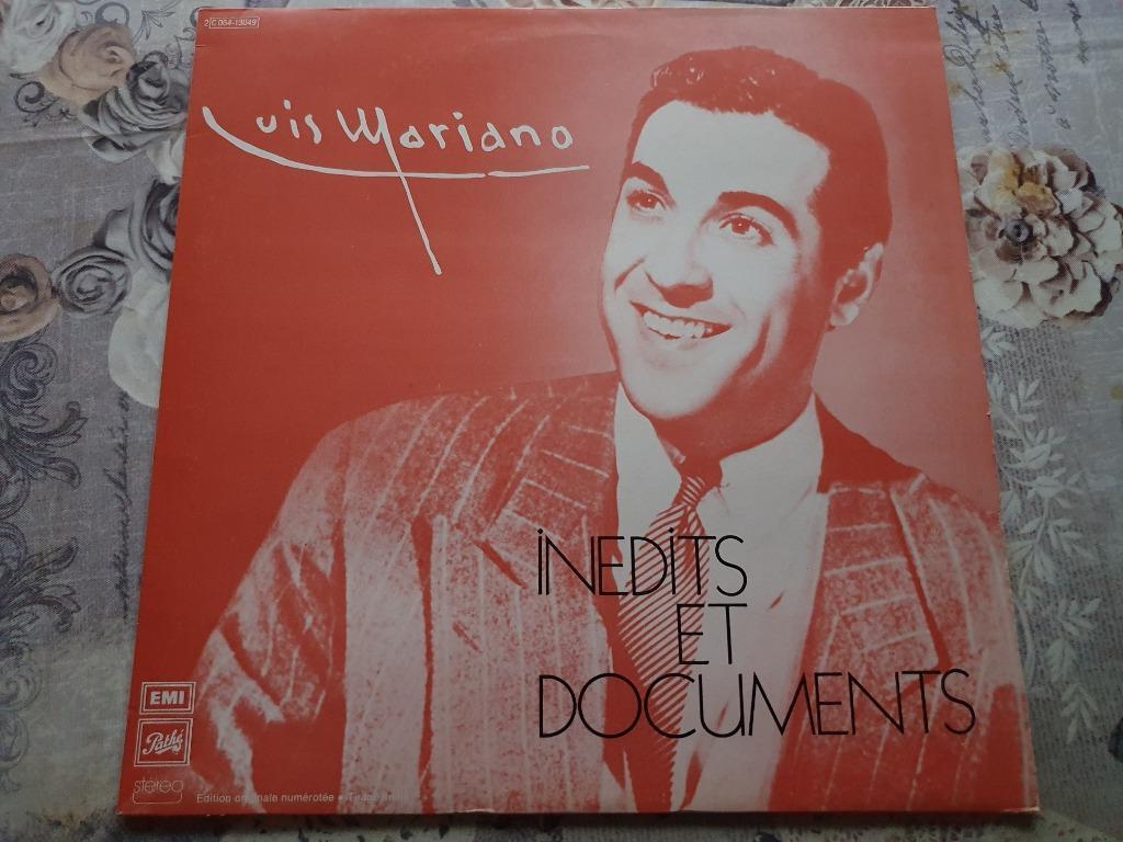 Disque vinyl 33 tours Luis Mariano ‎– Inedits Et Documents, Enlèvement ou Envoi, Comme neuf