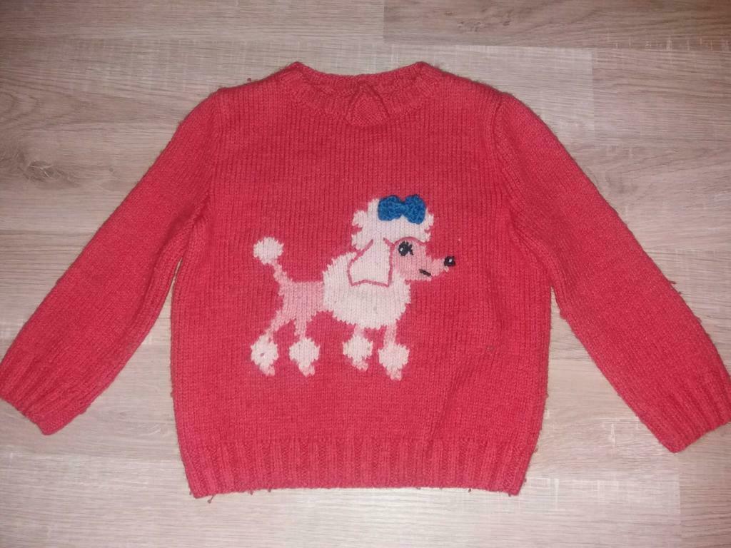 Pull tricoté fille 3 ans T98, Enlèvement ou Envoi, Utilisé, Fille, Pull ou Veste