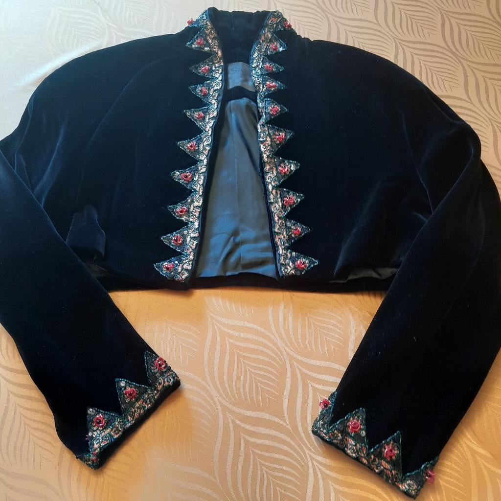 VESTE DE COUTURE ELLA SINGH *NOUVEAU* T36*PAS PORTé*VELOURS, Neuf, Taille 36 (S), Ella Singh, Enlèvement