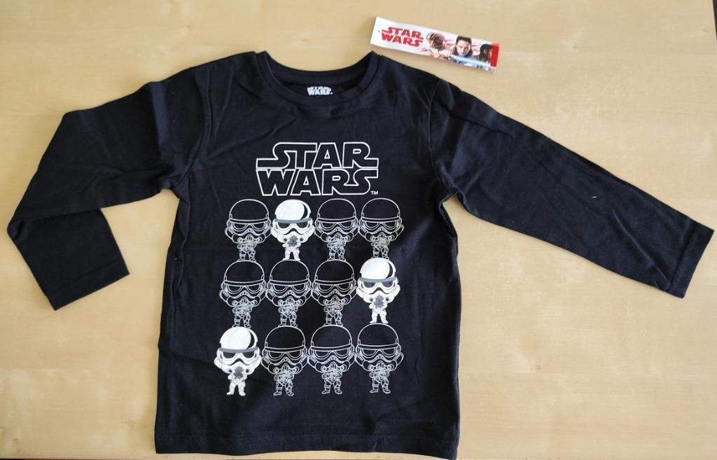 Zwarte longsleeve Star Wars, 4-5 jaar (nieuw), Disney, Nieuw, Ophalen of Verzenden, Jongen