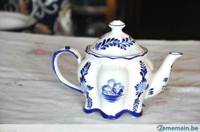 théière faience  NVL delft, Antiquités & Art, Antiquités | Céramique & Poterie