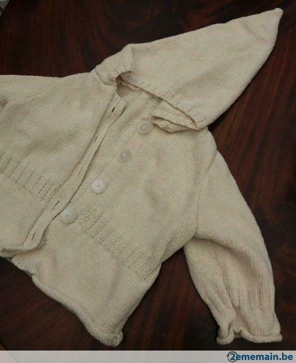 Gilet tricoté maison, 2 ans T92, Enlèvement ou Envoi, Utilisé, Garçon ou Fille, Pull ou Veste