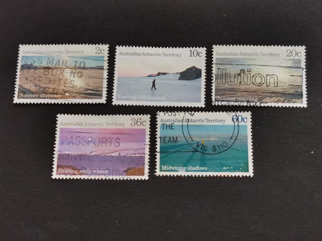 Australian Antarctic 1987 - landschappen, Ophalen of Verzenden, Gestempeld