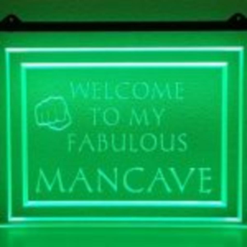 Mancave gameroom decoratie verlichting kado 3D lamp cadeau, Enlèvement ou Envoi, Neuf, Table lumineuse ou lampe (néon)