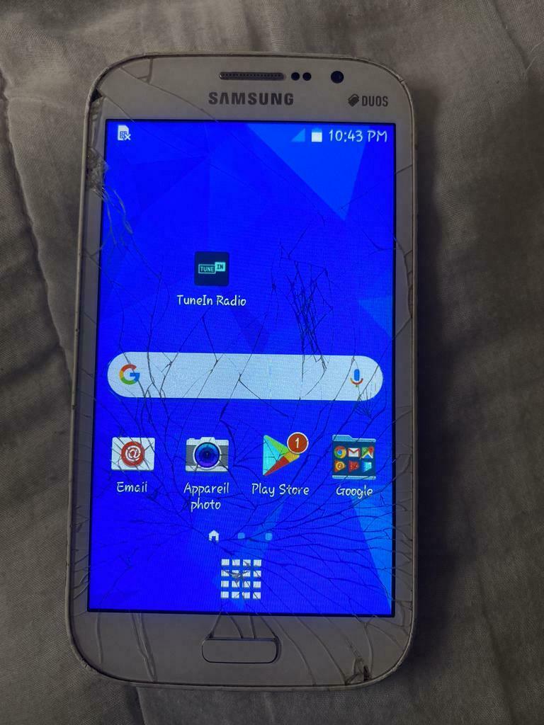 Samsung Galaxy Grand NEO plus - Vitre Fissuré, Utilisé, Écran tactile