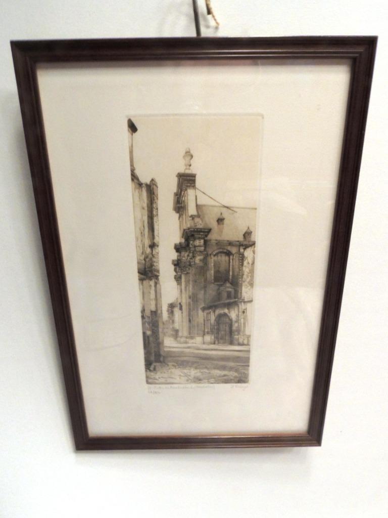 gravure Mechelen Freddy Theys  63/250 TBE, Verzamelen, Foto's en Prenten, Zo goed als nieuw, Prent, Gebouw, 1980 tot heden, Ophalen of Verzenden
