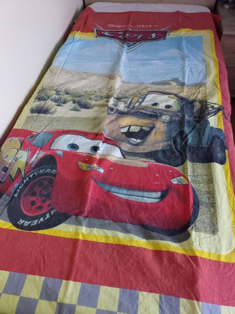 Dekbedovertrek 1-persoonsbed Cars, Ophalen of Verzenden, Zo goed als nieuw, Dekbedovertrek