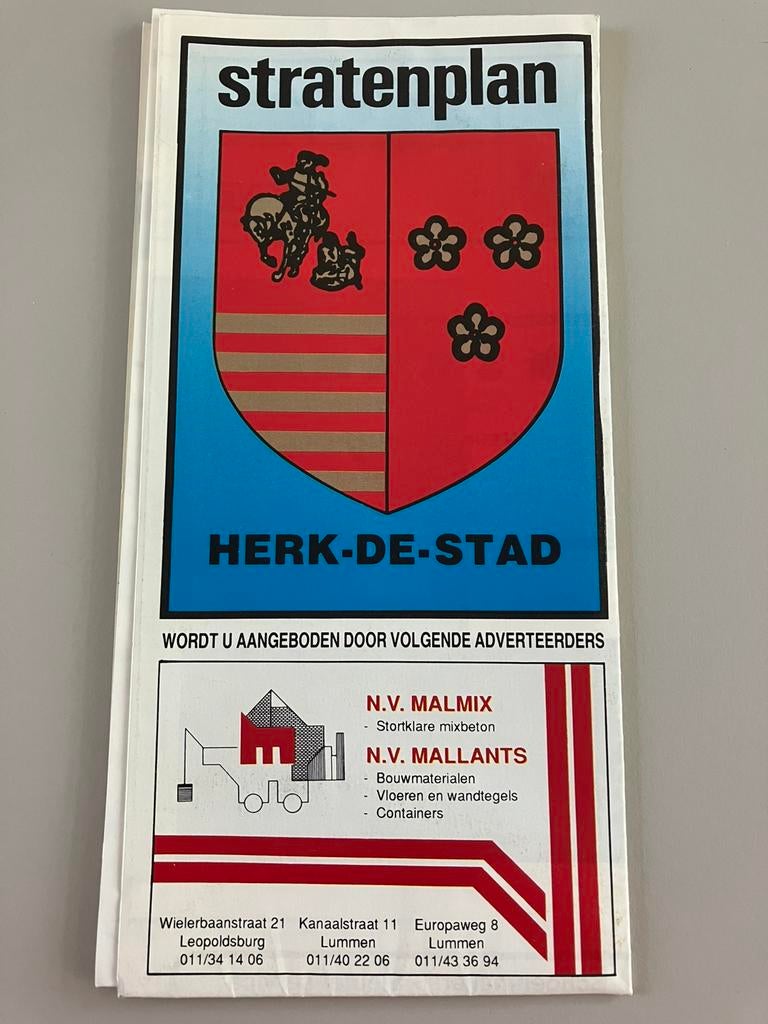 Stratenplan HERK-DE-STAD., Boeken, Ophalen of Verzenden