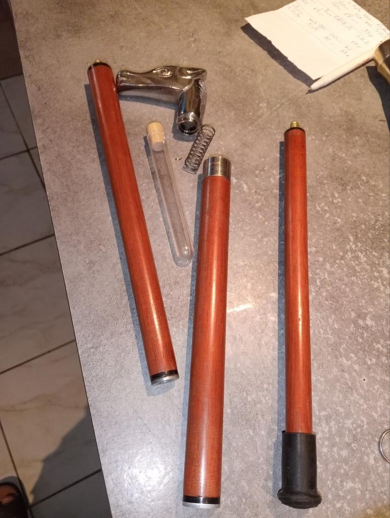 Prachtige chromen paardenstok. Fles van 92 cm, Ophalen of Verzenden
