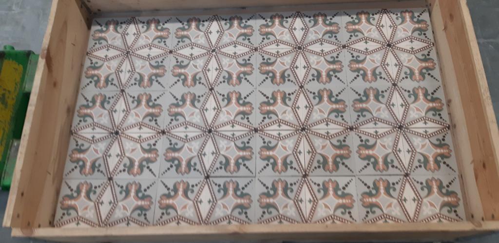 antieke oude vloer tegels, Ophalen, Keramiek, Minder dan 20 cm, Minder dan 20 cm