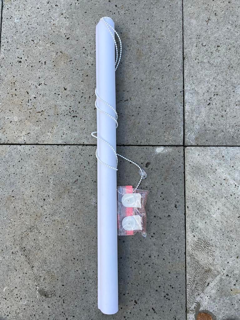 Rolgordijn wit verduisterend 86 x 250 cm, Ophalen, Wit