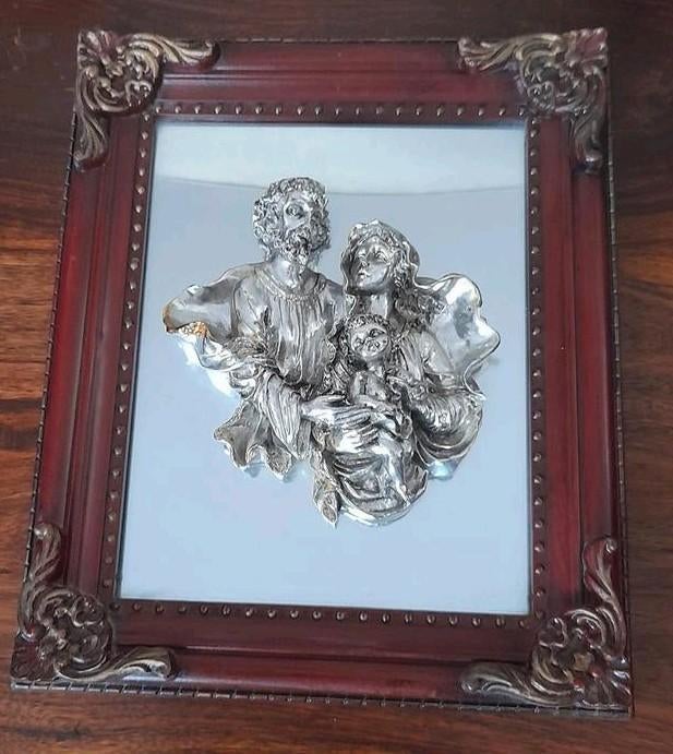 Joli petit cadre miroir Sainte-Famille, Enlèvement ou Envoi