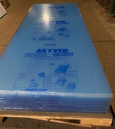 ACTIE nieuwe polycarbonaat platen helder of opaal wit 16mm, Bricolage & Construction, Plaques & Panneaux, Enlèvement ou Envoi