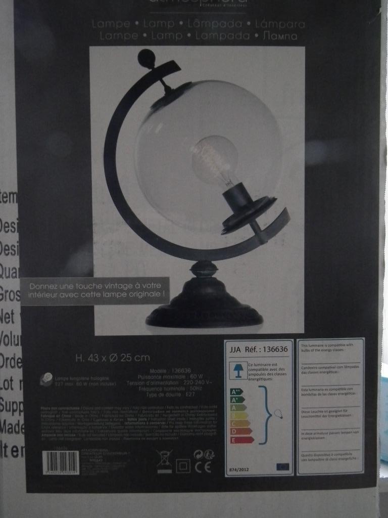 Luminaire Atmosphera créateur d'intérieur, Verre, Moins de 50 cm, Enlèvement ou Envoi, Comme neuf
