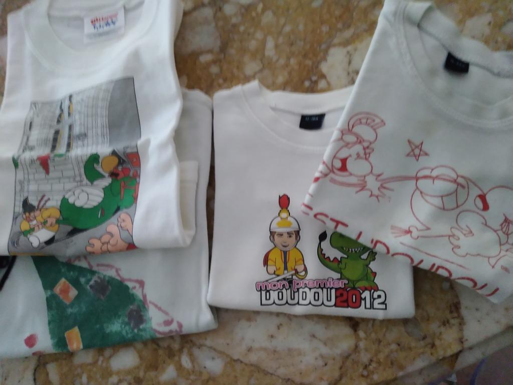 4 T shirts Doudou Mons collection 12 a 24 mois, Mons doudou, Autres couleurs, Comme neuf, Enlèvement