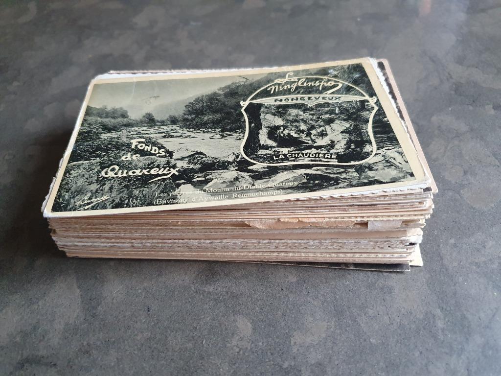 NONCEVEUX NINGLINSPO Lot de 95 cartes postales + 6x mini car, Enlèvement ou Envoi, 1920 à 1940, Non affranchie, Liège