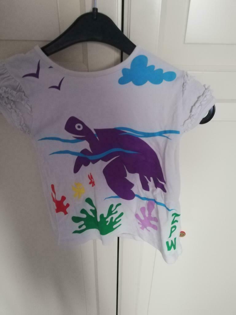 Heel mooie T-shirt van Zulupapuwa in maat 116, Enlèvement ou Envoi, Utilisé, Fille, Chemise ou À manches longues