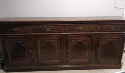 Superbe dressoir en chêne massif EBENO., 200 cm ou plus, Avec tablette(s), Comme neuf, Enlèvement