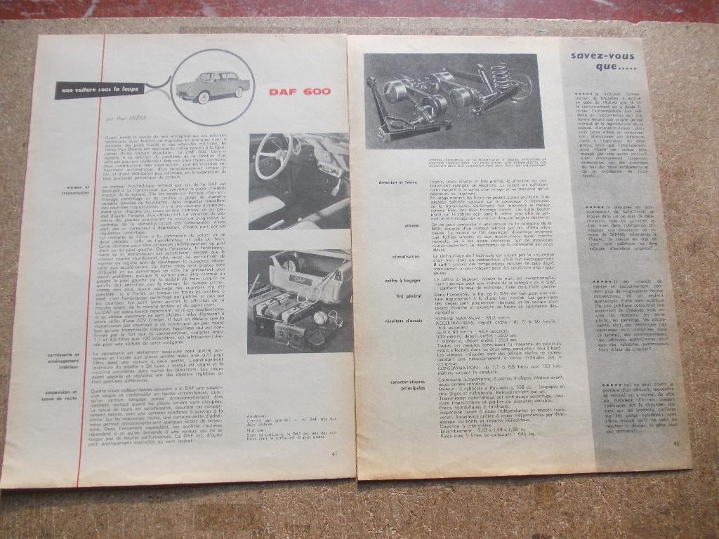 DAF DIVERSE ESSAYS RECLAMEJAREN 60 - 70, Ophalen of Verzenden, Gelezen, Overige merken