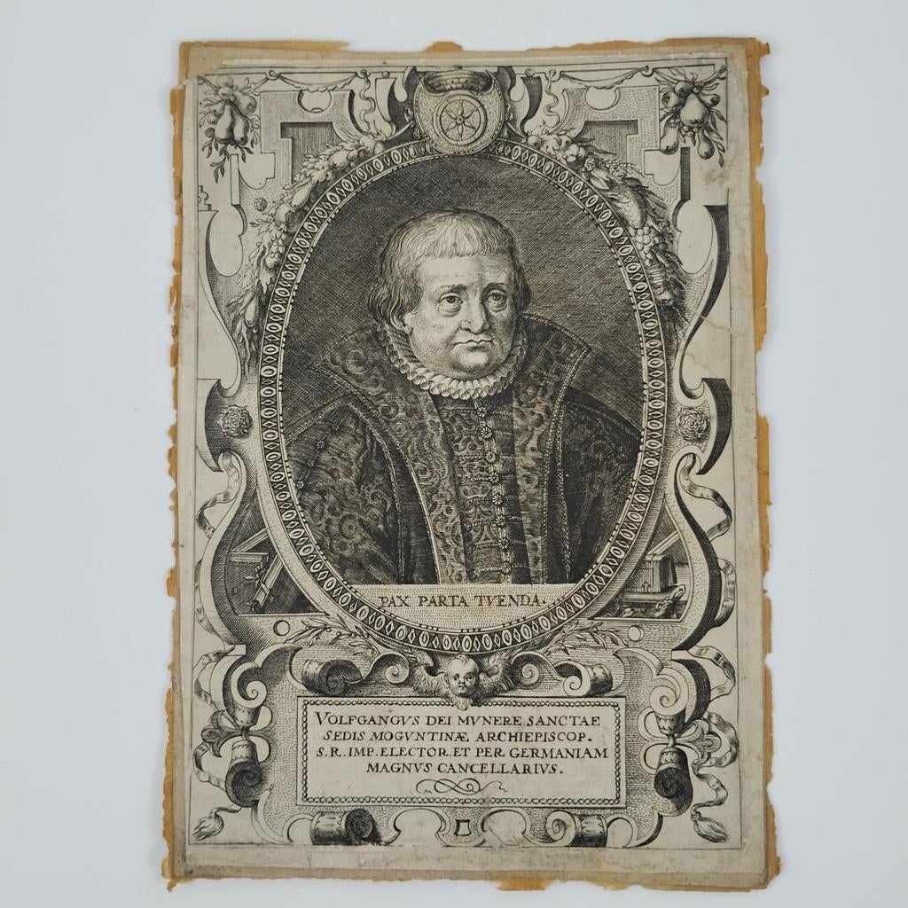 Portrait gravé de Wolfgang bon Dalberg 16e S., Enlèvement ou Envoi