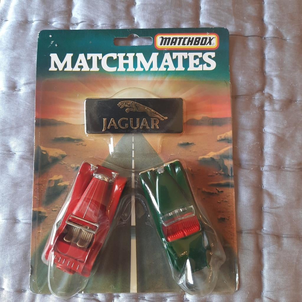 MATCHBOX MATCHMATES *2 JAGUARS*VINTAGE*MIB*NEUF*, Enlèvement, Neuf, Voiture, Matchbox
