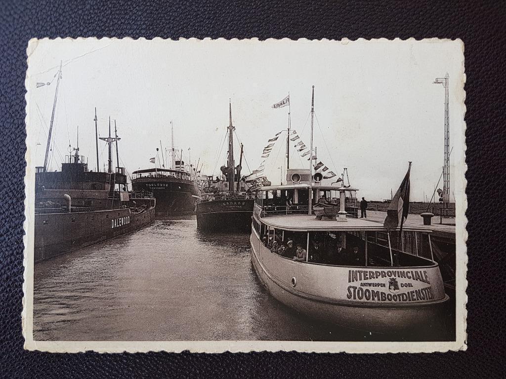 Postkaart Haven Antwerpen Booten FLANDRIA Bateaux Stoomboot, Verzamelen, Ophalen of Verzenden, 1940 tot 1960, Ongelopen, Antwerpen
