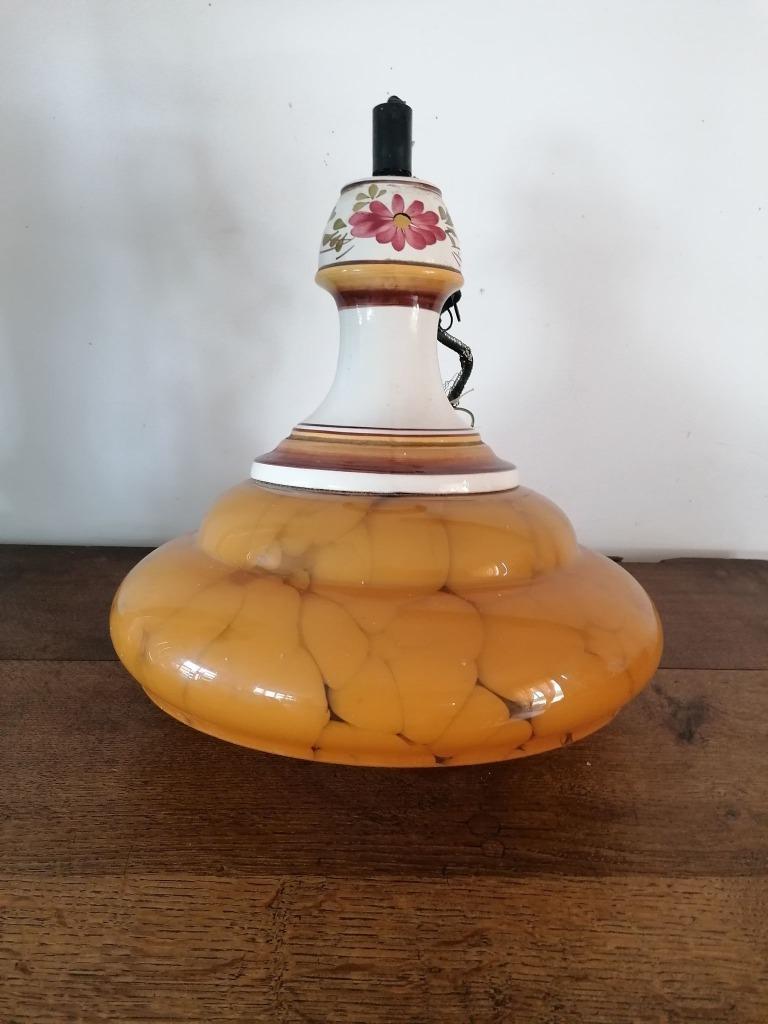 Ancien lustre en opaline, Enlèvement ou Envoi
