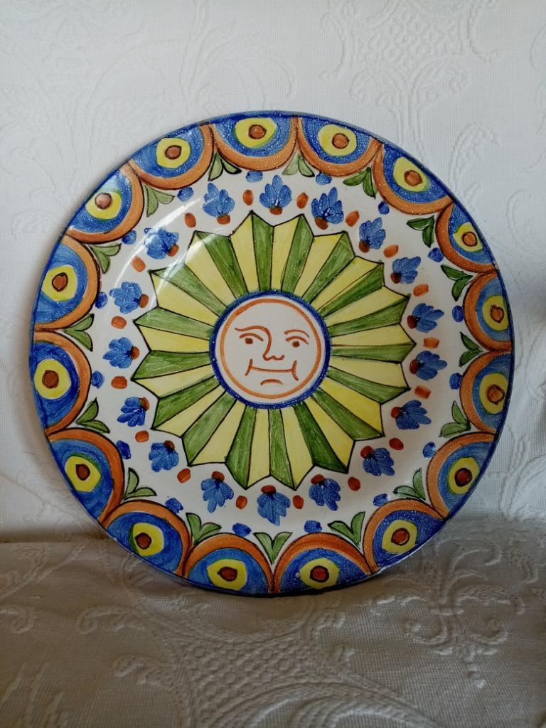 Assiette faïence de Valencia pour Neiman Marcus 33.50cm, Antiquités & Art, Antiquités | Céramique & Poterie, Enlèvement ou Envoi