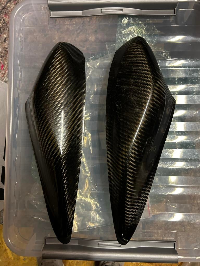 Yamaha r6 rj15 carbon tank protectors, Ophalen, Zo goed als nieuw