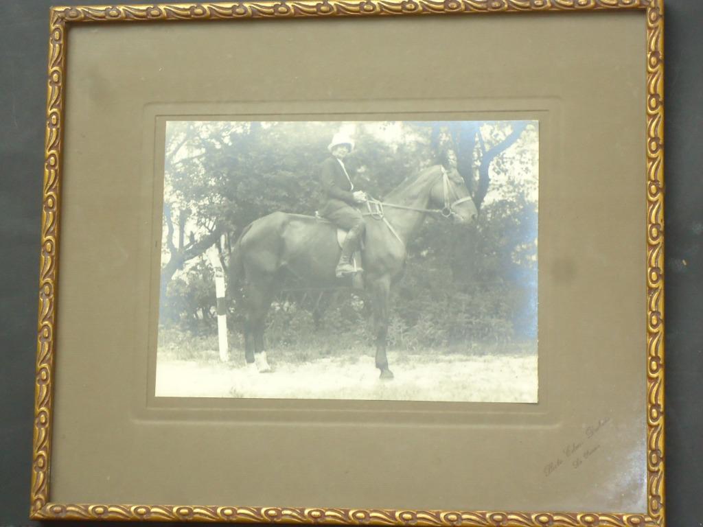 c1920 fotograaf EDMOND DUBOIS antieke foto DE PANNE te paard, Antiek en Kunst, Kunst | Tekeningen en Fotografie, Ophalen of Verzenden