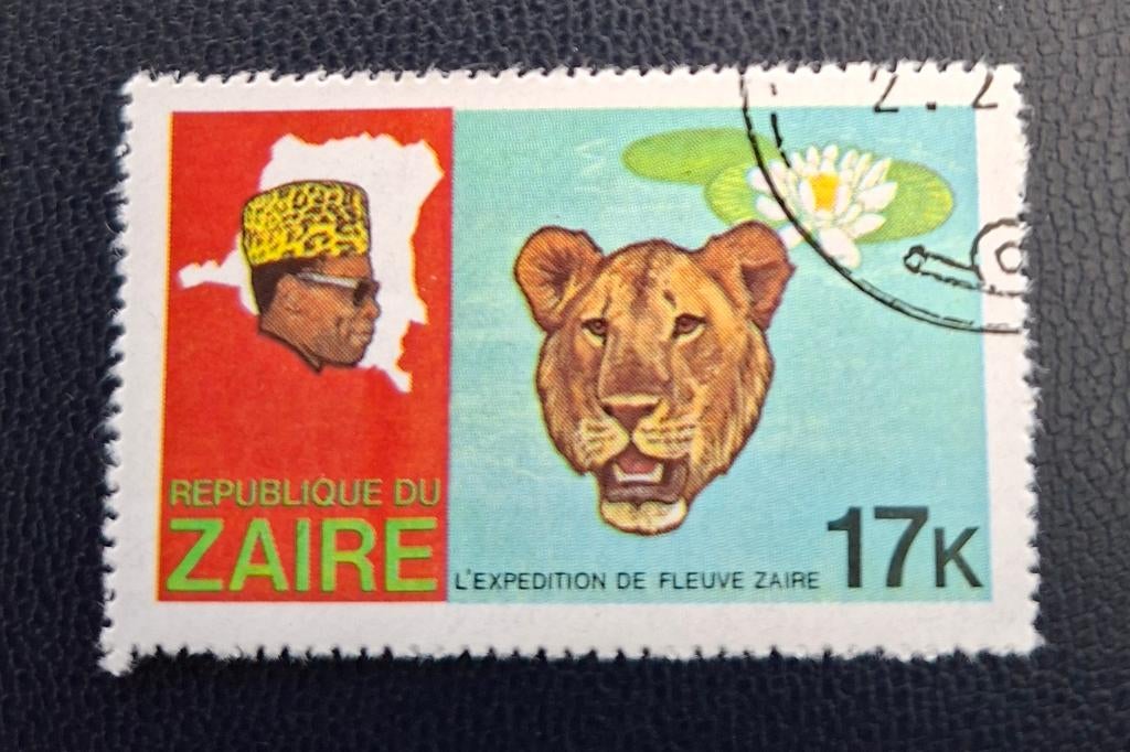 Postzegel Zaïre OBP 972, gestempeld., Ophalen of Verzenden, Gestempeld
