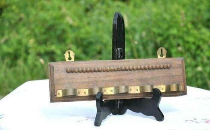 porte pipe bois et cuivre mural guirlande petit boule, Collections, Enlèvement ou Envoi, Utilisé, Autres types