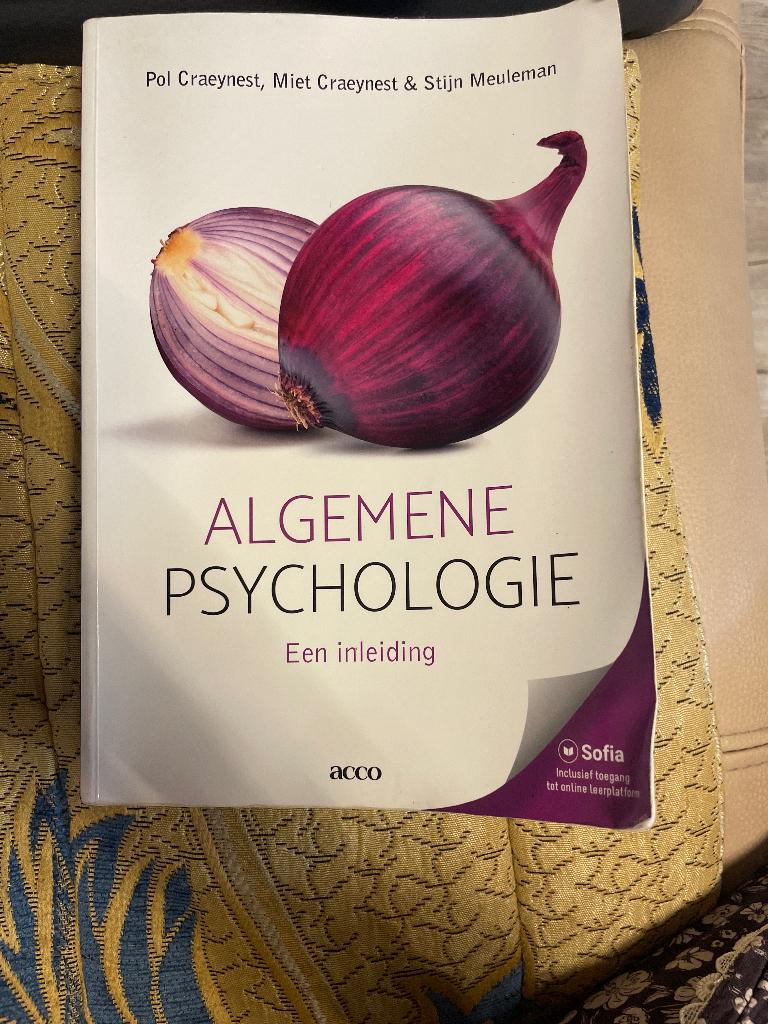 Algemene psychologie: een inleiding, Boeken, Studieboeken en Cursussen, Ophalen of Verzenden, Gelezen, Hoger Onderwijs, Acco