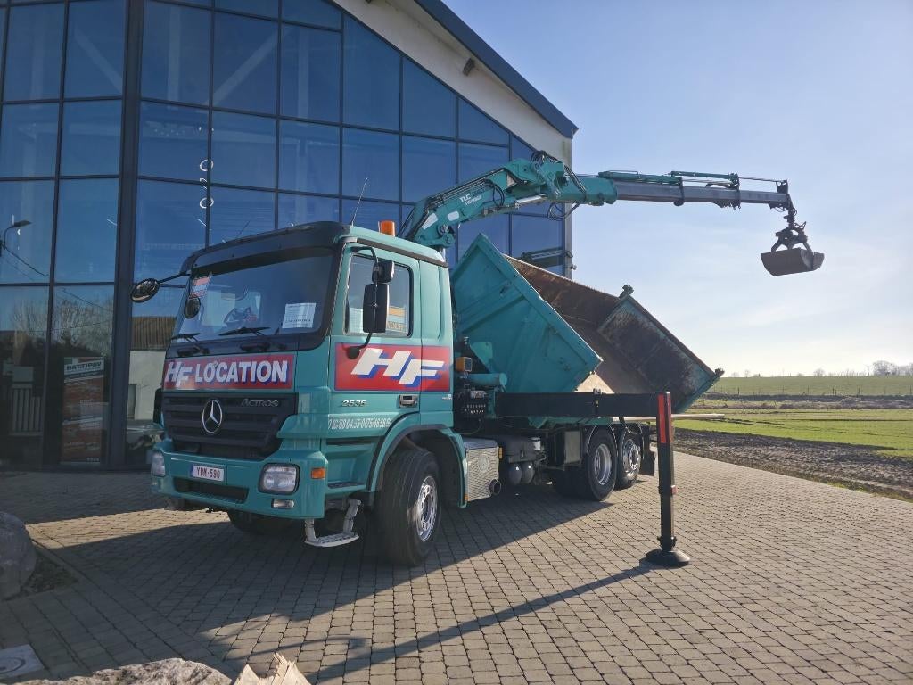 CAMION GRUE MERCEDES ACTROS, Auto's, Vrachtwagens, Bedrijf, ABS, Airbags, Boordcomputer, Cruise Control, Elektrische ramen, Radio