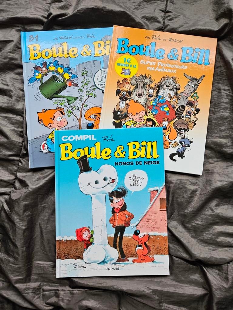 3BD Boule et Bill / 3 bandes dessinées françaises Boule et B, Enlèvement, Neuf