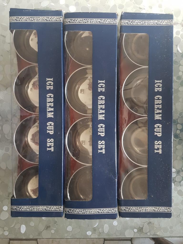 12 ice cream cups (stainless steel), Enlèvement ou Envoi