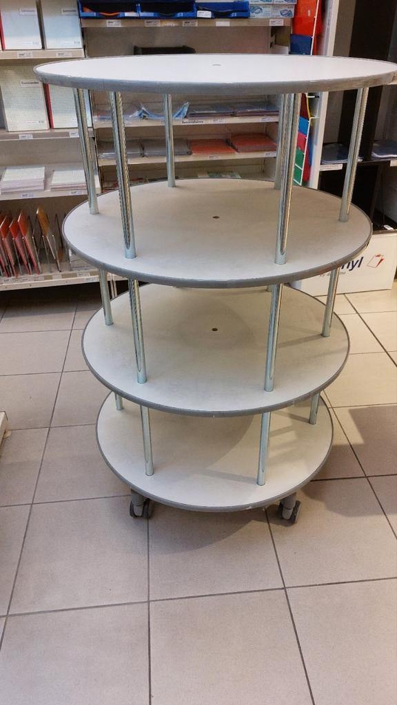 Carrousel rotatif 4 niveaux pour classeurs à levier – sur ro, Huis en Inrichting, Woonaccessoires | Etagères, Ophalen