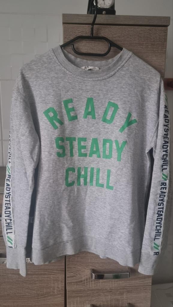 Pull grise H&M  siz 12-14 y, Jongen of Meisje, Trui of Vest, H&M, Ophalen of Verzenden