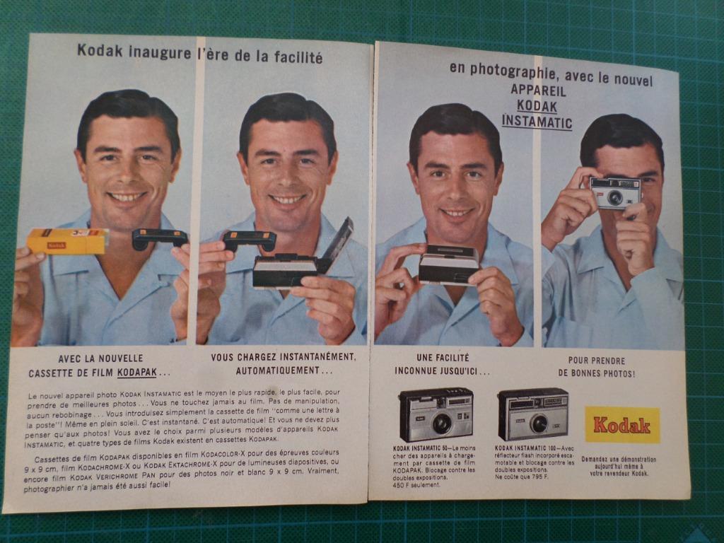 Kodak photographie - publicité papier - 1963, Collections, Marques & Objets publicitaires, Enlèvement ou Envoi, Utilisé, Autres types