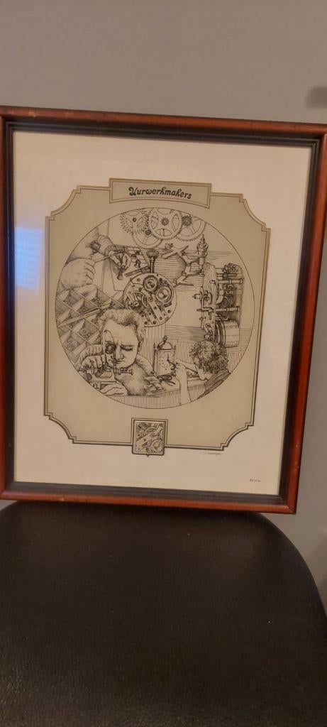 Glasgravure G.Swaenepoel, Antiek en Kunst, Kunst | Tekeningen en Fotografie, Ophalen