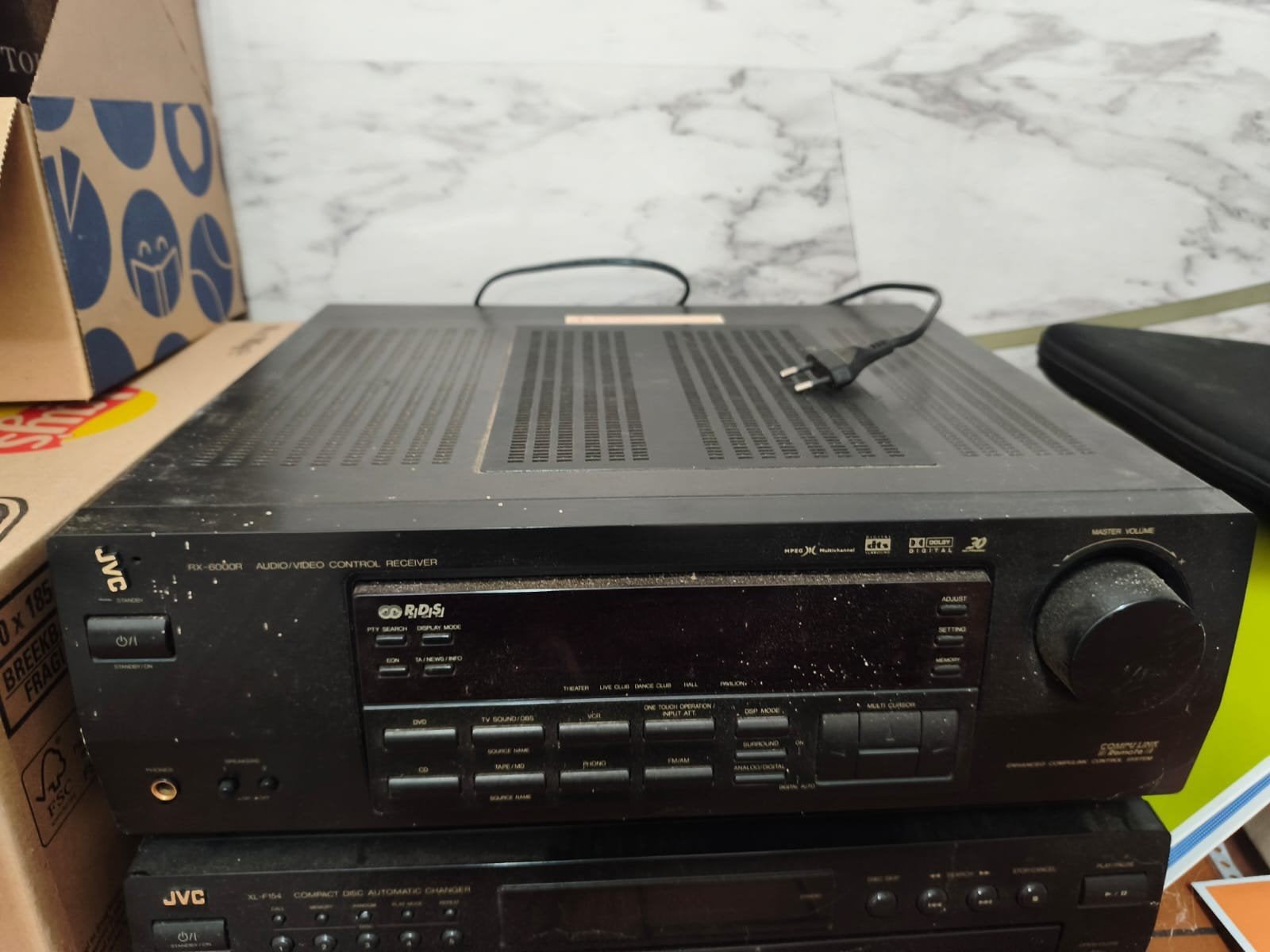 JVC RX-6008V Audio/Video Control Receiver, Audio, Tv en Foto, Versterkers en Ontvangers, Ophalen, JVC