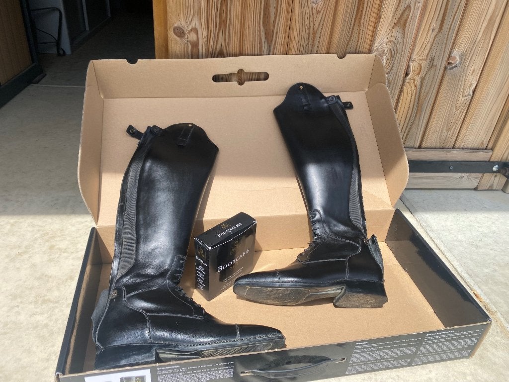 Rijlaarzen Petrie heren, Dieren en Toebehoren, Paardrijkleding, Ophalen, Heren, Zo goed als nieuw, Zwart