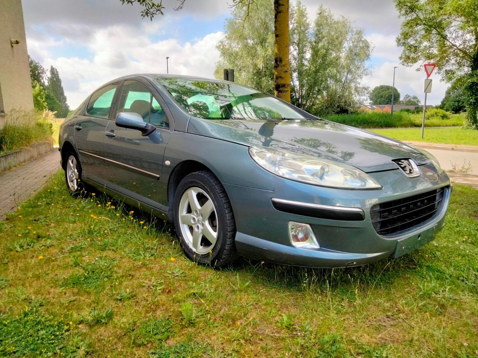 Peugeot 407 2.0i Benzine Manueel – Zeer nette staat, Auto's, Grijs, Particulier, Euro 4, Mistlampen