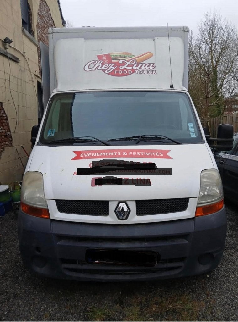 Foodtruck friterie à vendre/ te koop, Achat, 3 places, Boîte manuelle, Autre carrosserie