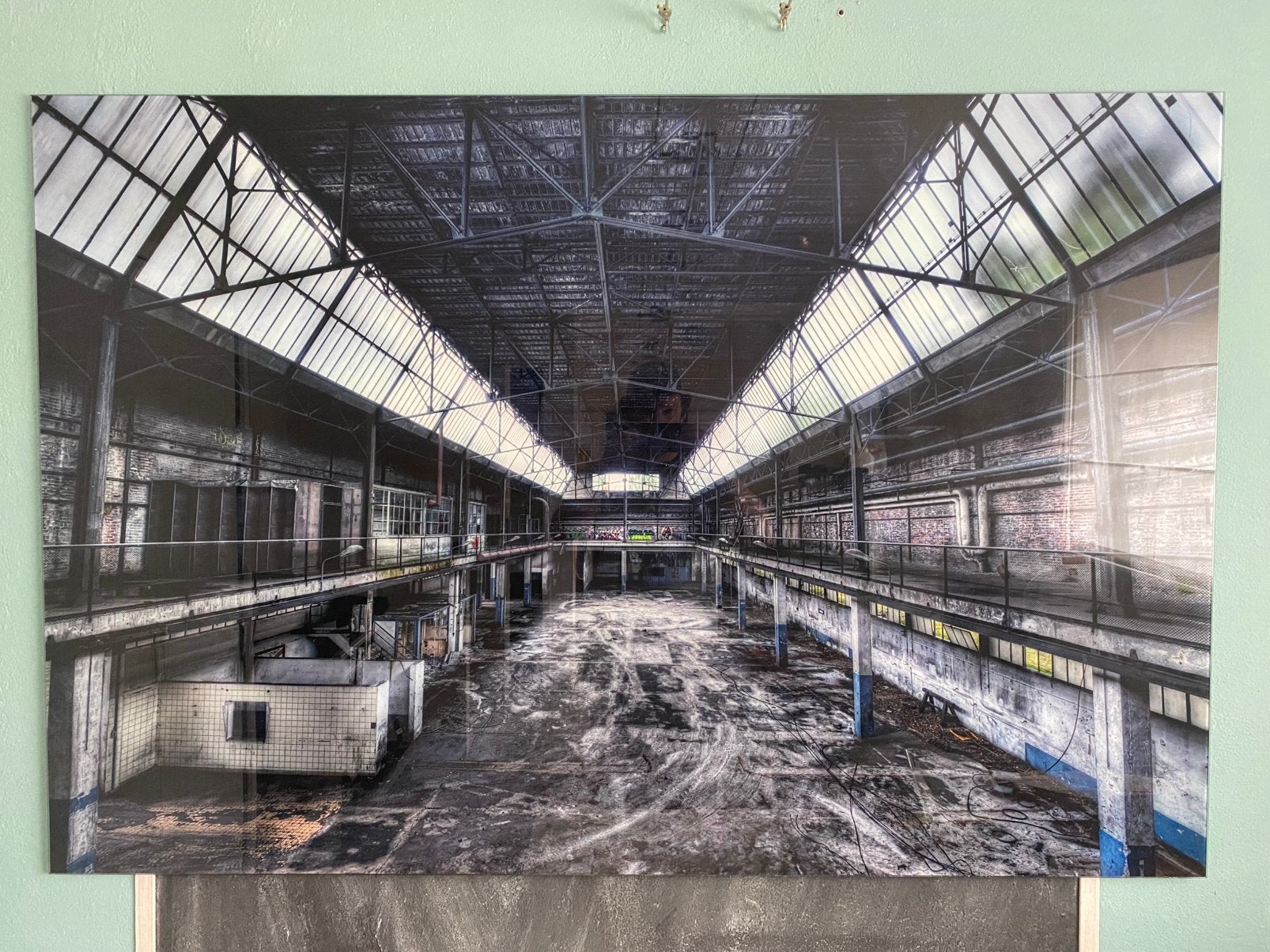 Kunstbeeld - glazen plaat, Ophalen
