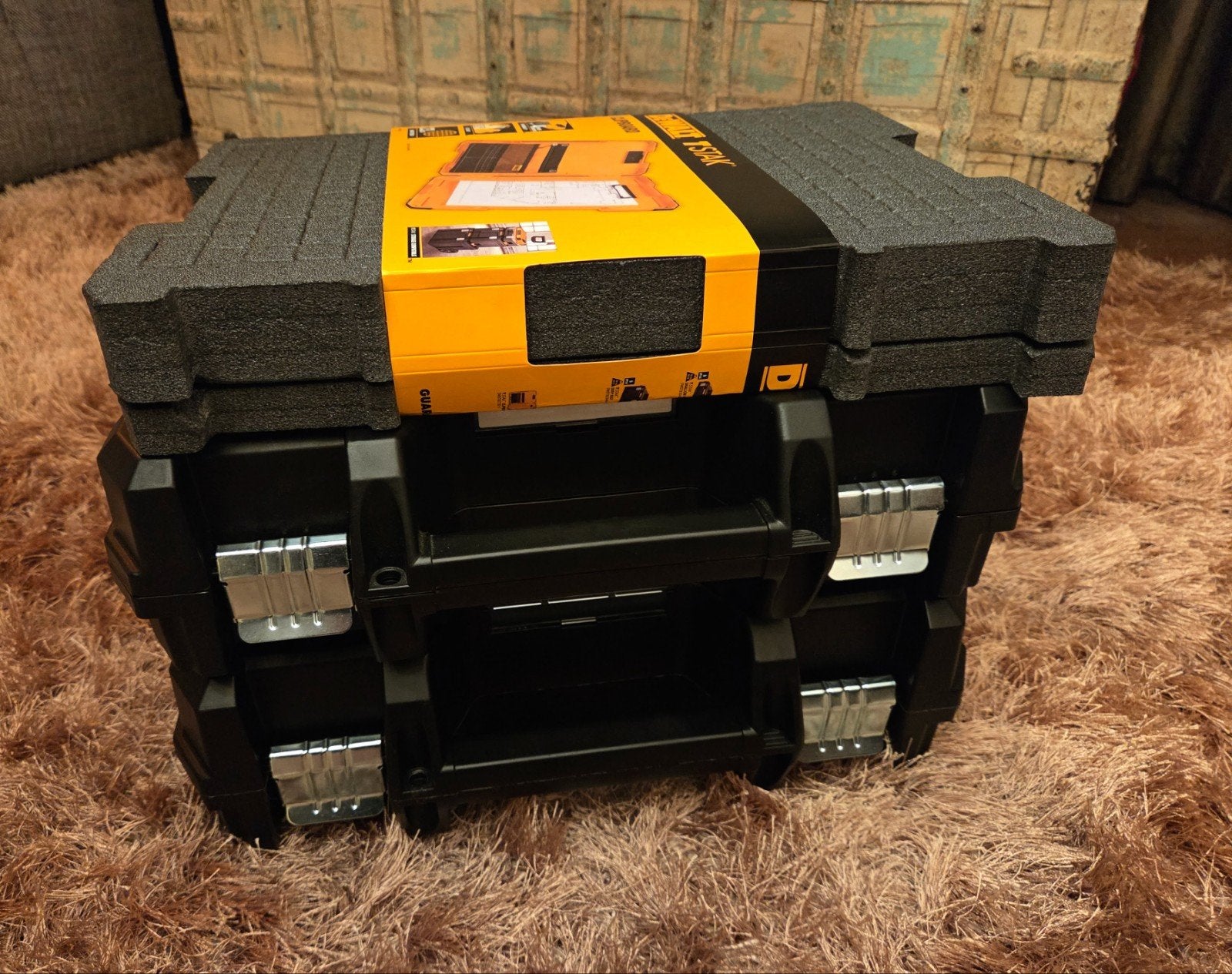 DEWALT LOT 2 MALETTES TSTAK+MOUSSE PERSONNALISABLE, Enlèvement ou Envoi