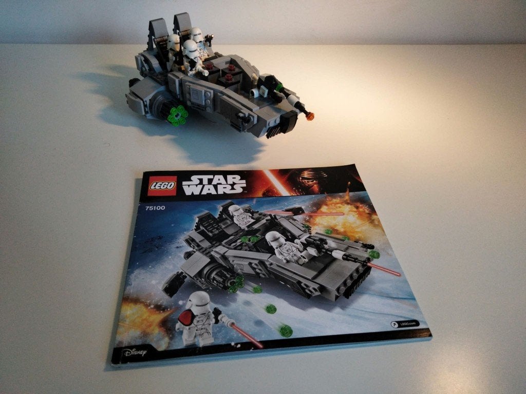 First Order Snowspeeder, Star Wars, Lego, Ophalen of Verzenden, Zo goed als nieuw