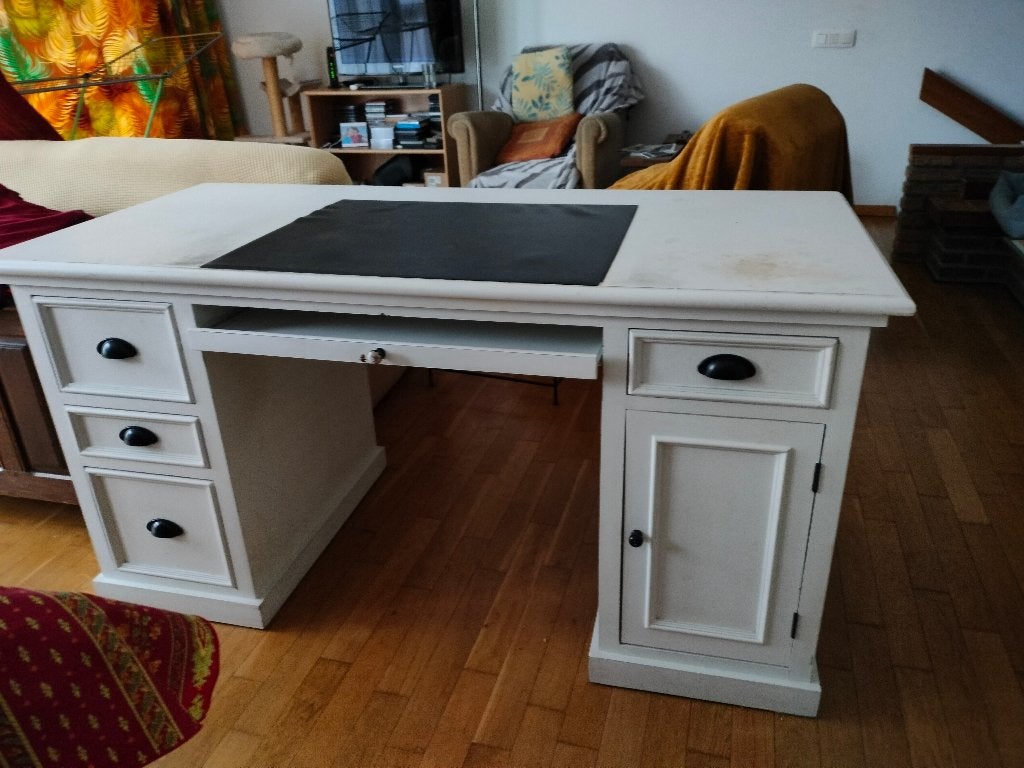Bureau en bois blanc Maisons du Monde, Autres marques, Utilisé, Bois, Blanc