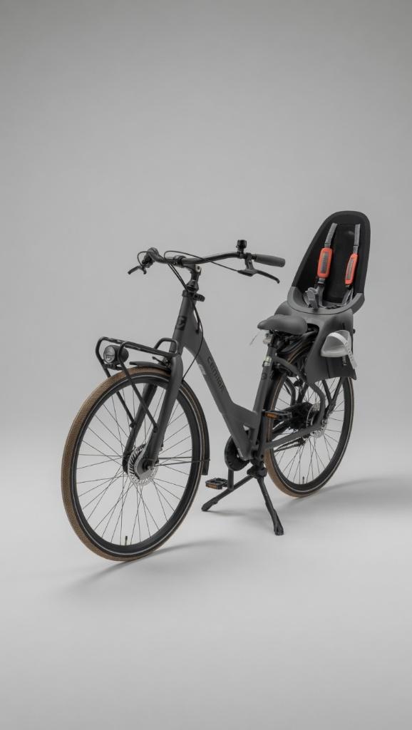 Cortina fiets met kinderzitje + fietsmand + fietstassen, Fietsen en Brommers, Fietsen | Dames | Moederfietsen, Buggydrager, Zo goed als nieuw